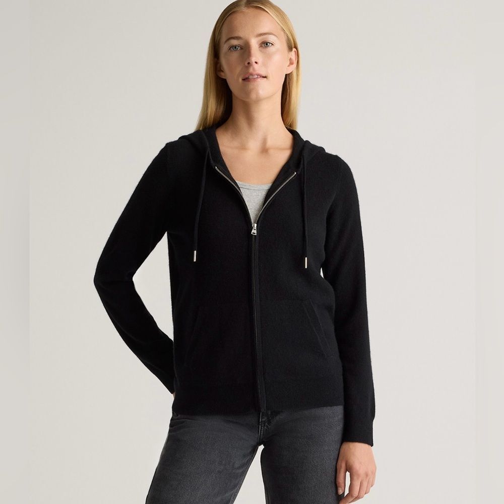 Quince Mongolian Cashmere Full Zip Hoodie XS